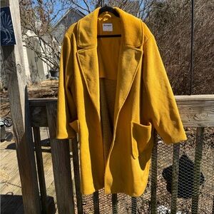 Ladies Size 4X Coat Gold Colored Old Navy Shawl Collar 2 Front Buttons 2 Pockets